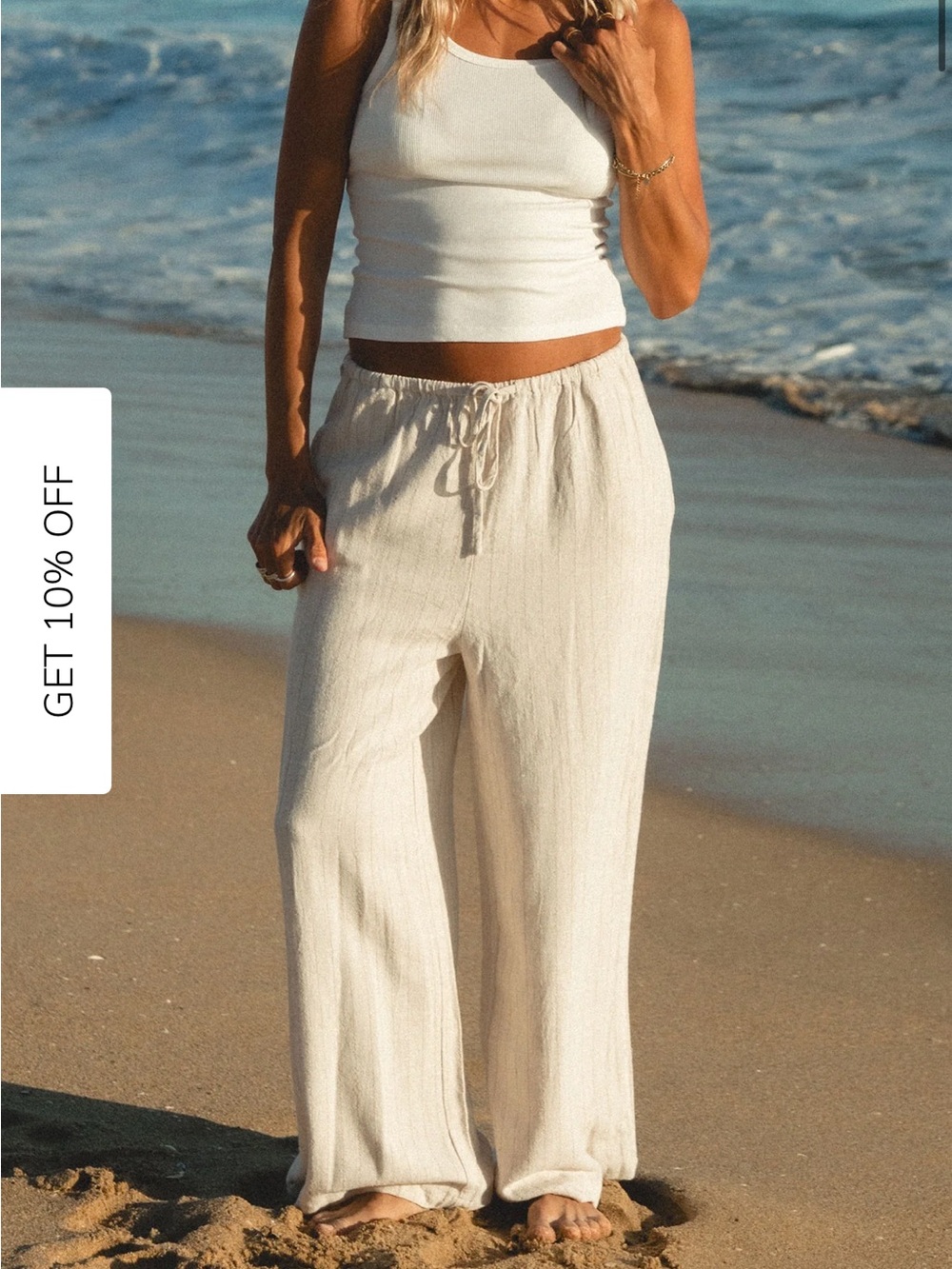 Solstice Striped Drawstring Pants